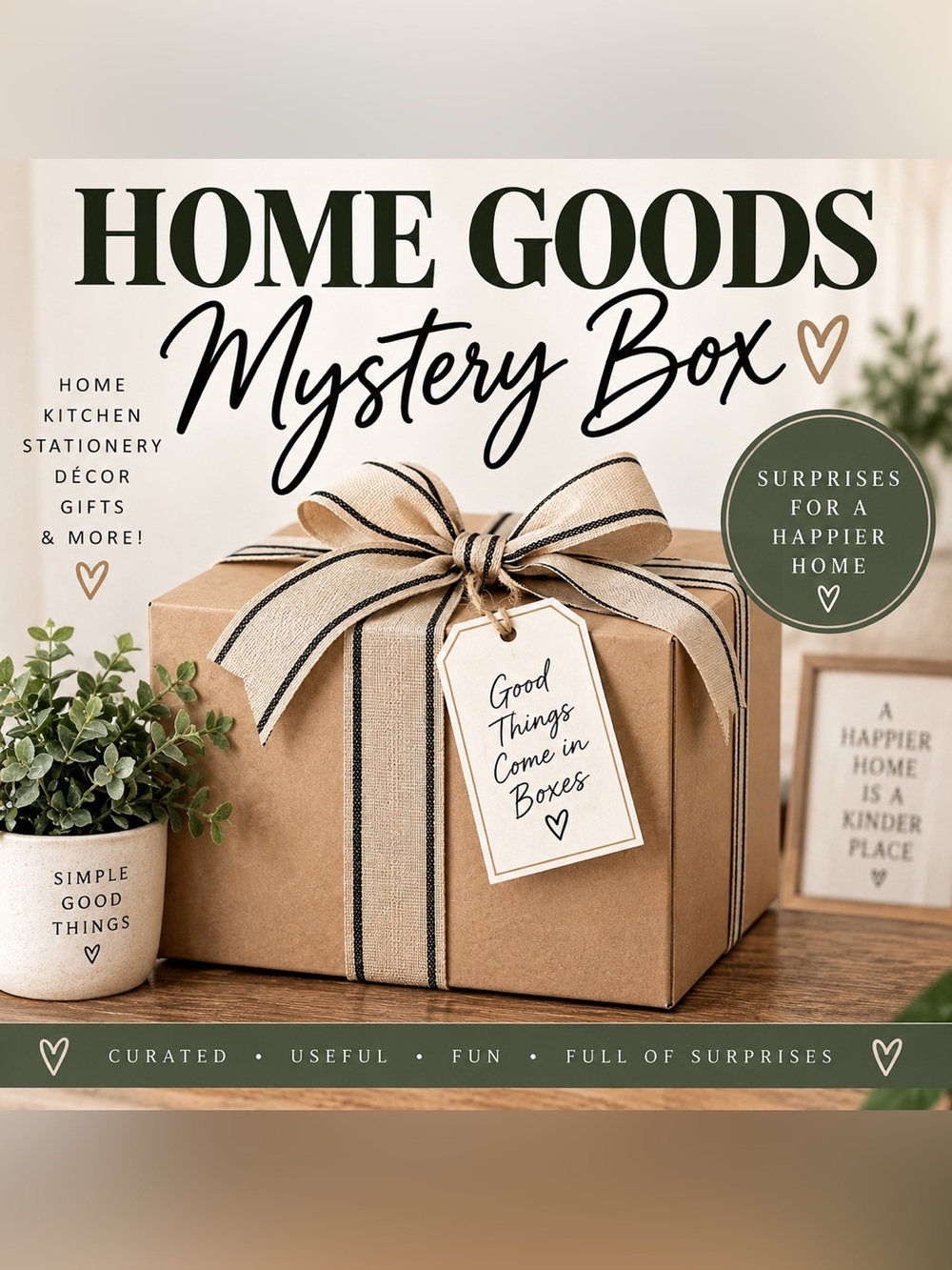 Home Goods & Lifestyle Mystery Box | New & Boutique Surprises